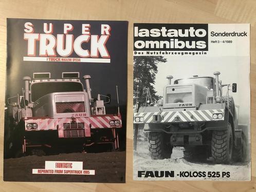 2 stuks Sonderdruck FAUN zwaartransporttrekkers, Boeken, Catalogussen en Folders, Zo goed als nieuw, Ophalen of Verzenden