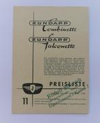 Zündapp Prijslijst Combinette/Falconette (Okt.1956) 2-zijdig, Fietsen en Brommers, Verzenden, Gebruikt