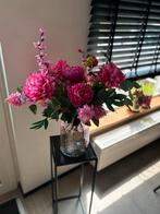 Roze Zijden Boeket met Vaas - Nieuw, Ophalen of Verzenden, Nieuw, Binnen