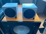 Aktieve aluminium speakers, Zo goed als nieuw, Minder dan 60 watt, Front, Rear of Stereo speakers, Ophalen