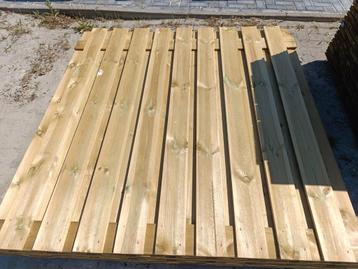 Grenen schutting panelen 180x180cm beschikbaar voor biedingen