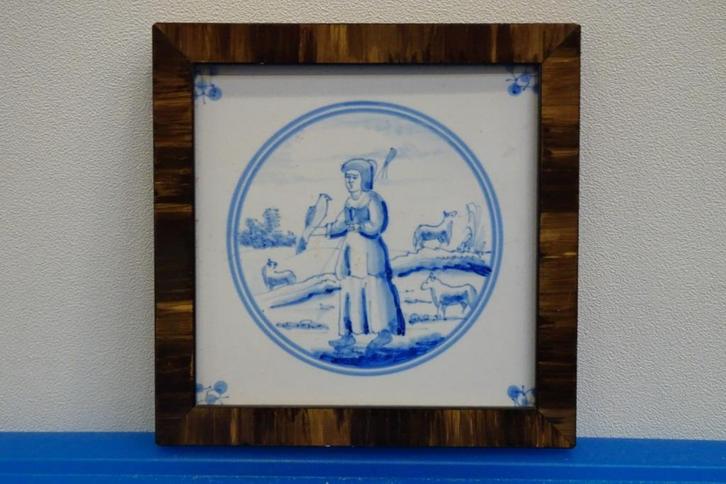3 oudhollandse tegeltjes delfsblauw of makkum 15 euro !!, Antiek en Kunst, Antiek | Wandborden en Tegels, Ophalen