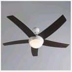 Qazqa Plafondventilator cool 52 wit hout 132cm remote e14led, Witgoed en Apparatuur, Ventilatoren, Ophalen of Verzenden, Ventilator met afstandsbediening