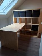 Te koop: Ikea Kalax vakkenkast met bureau, Huis en Inrichting, Ophalen, Gebruikt