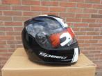 mt imola speed helm zwart wit maat XL motor scooter helm XL, Bergen NH, Dames, XL, Integraalhelm