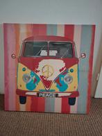 Hip en kleurig retro schilderij VW volkswagen  busje, Ophalen