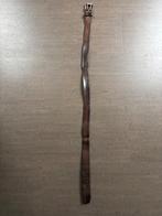Donkerbruine riem 110 cm, Ophalen of Verzenden, Gedragen, Bruin, 105 tot 115 cm
