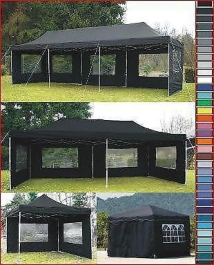Profi Easy-Up Vouwpaviljoen Vouwtent Partytent 3x9/3x6/3x3m, Tuin en Terras, Partytenten, Nieuw, Partytent, 8 meter of meer, Opvouwbaar