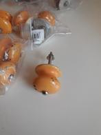 Set 11x vintage gele keramische/porselein kastknoppen nieuw, Ophalen of Verzenden, Nieuw, Overige materialen, Overige typen