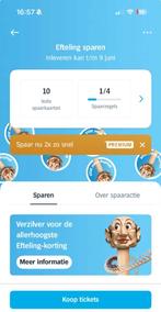 Efteling tickets korting spaaractie, Tickets en Kaartjes, Recreatie | Pretparken en Attractieparken, Drie personen of meer, Kortingskaart