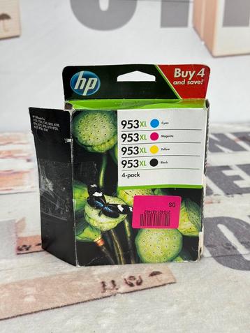 HP 953XL Zwart Cyaan Magenta Geel inkt pakket 4-pak 953-XL beschikbaar voor biedingen