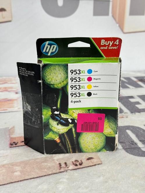 HP 953XL Zwart Cyaan Magenta Geel inkt pakket 4-pak 953-XL, Computers en Software, Printerbenodigdheden, Zo goed als nieuw, Ophalen of Verzenden