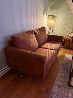 Bank 2,5 zits cognac kleurig, Huis en Inrichting, Banken | Bankstellen, Ophalen, Overige materialen, Overige maten, 150 tot 200 cm