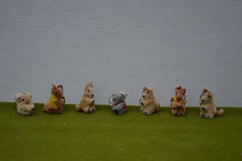 7 vintage knijppoppetjes / knijpbeertjes / kangoeroes/ koala, Verzamelen, Speelgoed, Gebruikt, Ophalen of Verzenden