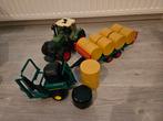 Bruder Fendt tractor, balenwagen en balenwikkelaar, Ophalen of Verzenden, Zo goed als nieuw