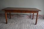 Prachtige antieke Franse eiken eettafel met lade., Antiek en Kunst, Verzenden