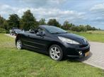 0peugeot 207cc 1.6vti uit 2007, Auto's, Stof, Zwart, Cabriolet, Zwart