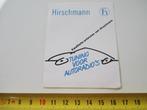 sticker HIRSCHMANN tuning voor autoradio's antennes *, Ophalen, Zo goed als nieuw