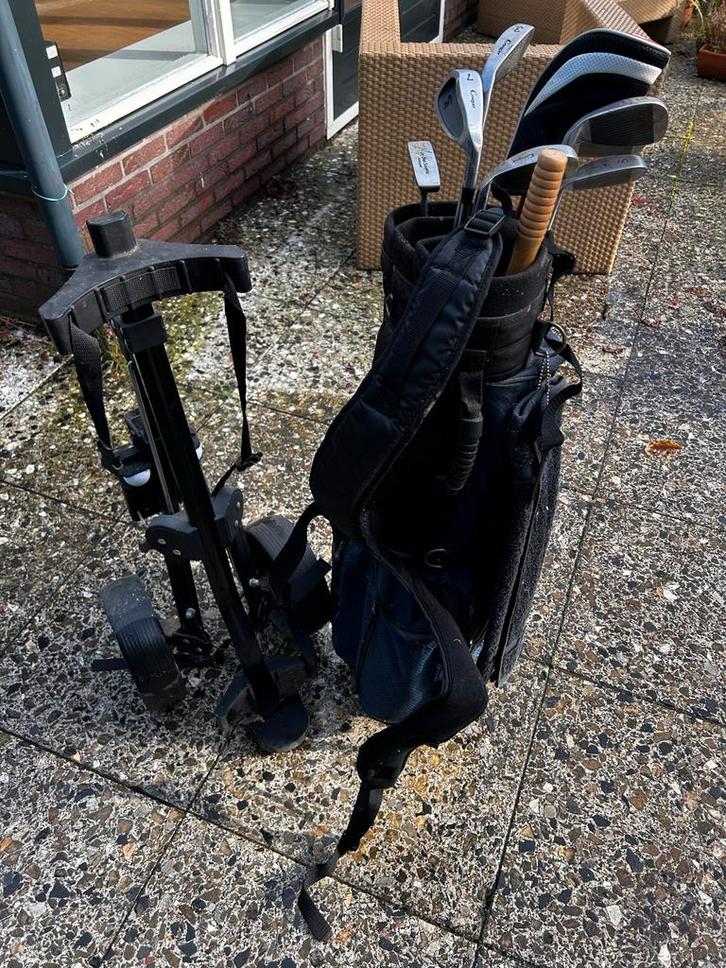 Golfset met tas en trolley, Sport en Fitness, Golf, Gebruikt, Set, Overige merken, Ophalen