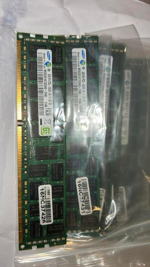 adv.25 Samsung 8GB 2Rx4 PC3L 10600R M393B1K70DH0 YH9, Computers en Software, RAM geheugen, Zo goed als nieuw, Server, 8 GB, DDR3