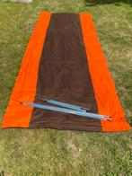 Winscherm in retro kleuren.  Oranje - bruin, Caravans en Kamperen, Ophalen of Verzenden
