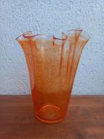 Fidrio oranje vaas. Glaswerk. Design., Antiek en Kunst, Ophalen of Verzenden