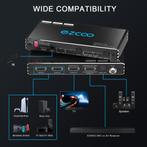 Ezcoo 4K 120Hz HDMI 2.1 eARC 2x1 Switch met Audio Ectractor, Ophalen of Verzenden, Zo goed als nieuw, Audio