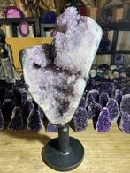 Amethist geode (22) van 15 kg op metalen standaard.Korting!, Ophalen of Verzenden, Mineraal
