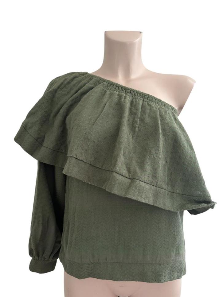 Rough Studios shirt S, Kleding | Dames, T-shirts, Zo goed als nieuw, Maat 36 (S), Groen, Korte mouw, Ophalen