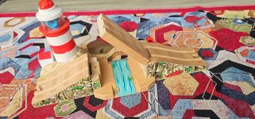 thomas de trein hout vuurtoren brug met geluiden  beschikbaar voor biedingen