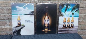3 reclameborden Corona Cerveza - deel 2 beschikbaar voor biedingen