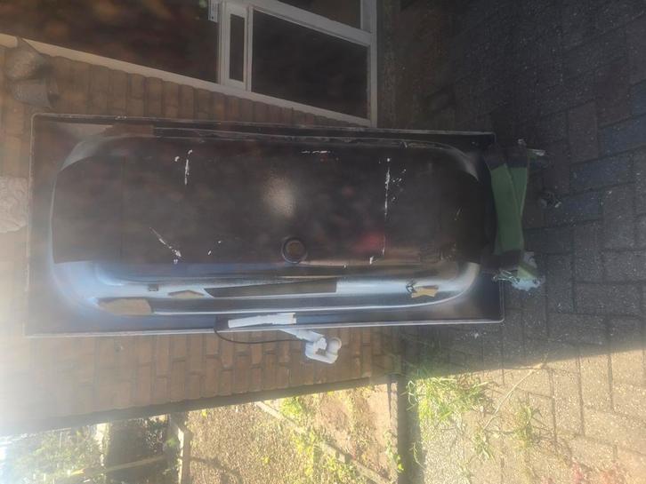 Emaille bad, Huis en Inrichting, Badkamer | Badkamermeubels, Gebruikt, Overige typen, Minder dan 100 cm, 50 tot 100 cm, Ophalen