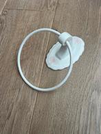 Handdoekenring Porselein Roze Strik, Ophalen of Verzenden, Zo goed als nieuw, Wit, Handdoekenrek