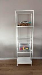 Ikea Vittsjö wit/glas stellingkast zgan te koop!, Huis en Inrichting, Ophalen of Verzenden, Zo goed als nieuw