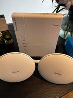 KPN Experia Box V10 + 2 Wifi Versterkers, Computers en Software, Ophalen of Verzenden, Gebruikt, Router met modem