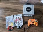 Gamecube + Super Smash Bros Melee, Ophalen, Vechten, Zo goed als nieuw, 3 spelers of meer