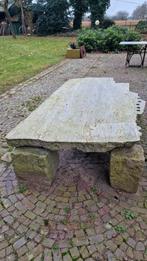 WIT MARMER TAFEL op graniet poten., Ophalen