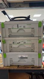 Festool planex. 2X LHS 225 EQ-plus incl Harnas TG-LHS 225, Doe-het-zelf en Verbouw, Ophalen of Verzenden, 1200 watt of meer, Excentrische schuurmachine