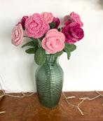 gehaakte rozen roos boeket 10 roze tinten of 12 MOEDERDAG!, Hobby en Vrije tijd, Breien en Haken, Nieuw, Overige typen, Ophalen of Verzenden