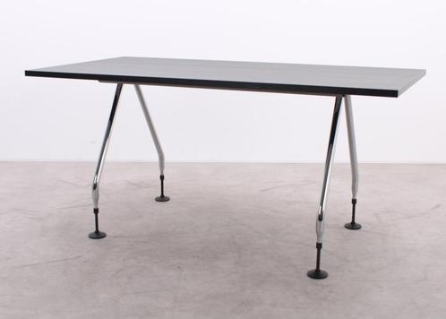 Vitra | Ad Hoc | Tafel | Zwart eiken | 180 x 80 cm, Huis en Inrichting, Tafels | Eettafels, Zo goed als nieuw, 50 tot 100 cm, 150 tot 200 cm