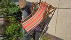 Originele ouderwetse strandstoel, Tuin en Terras, Tuinstoelen, Ophalen of Verzenden, Zo goed als nieuw