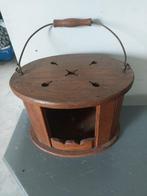 Vintage Houten Stootje / Onderzetter, Ophalen, Gebruikt