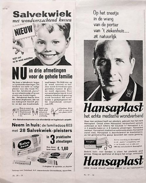 38 vintage advertenties reclames drogisterij producten 62-65, Verzamelen, Merken en Reclamevoorwerpen, Gebruikt, Verzenden