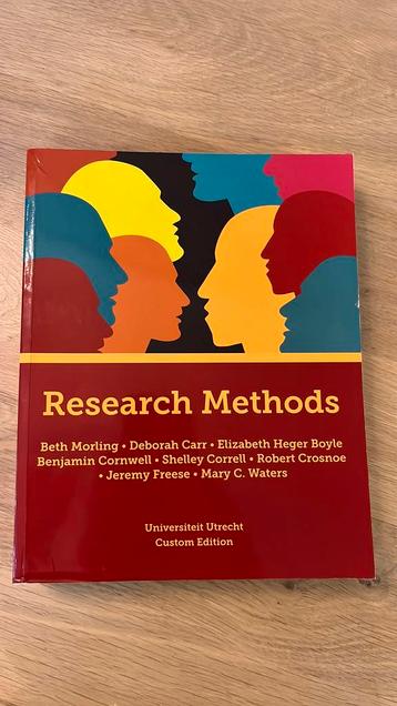 ZGAN Research Methods 2018 - Morling et al beschikbaar voor biedingen
