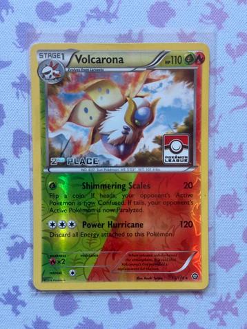 Volcarona Stamped Reverse Holo 15 Pokémon Steam Siege beschikbaar voor biedingen