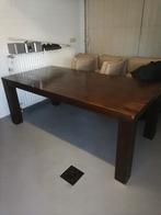 Massief Eettafel, Ophalen, 200 cm of meer, 50 tot 100 cm, Zo goed als nieuw