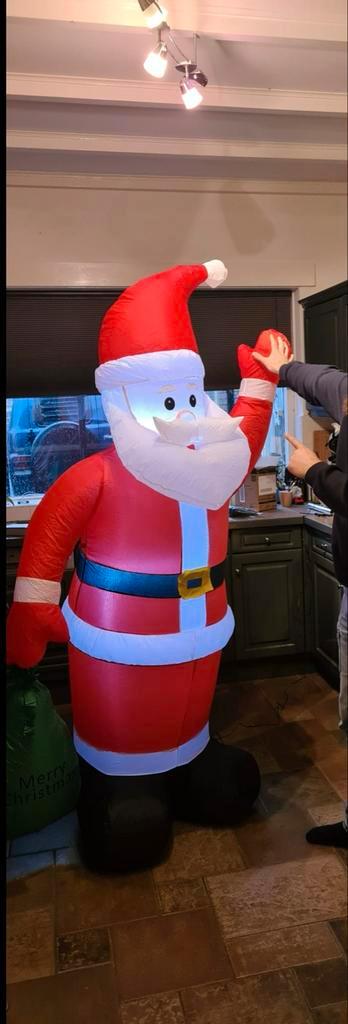 Kerstman opblaasbaar, XL 180cm Led verlichting., Diversen, Kerst, Zo goed als nieuw, Ophalen of Verzenden