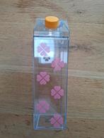 Roze drinkfles in de vorm van een melkpak - 500 ml, Ophalen of Verzenden, Nieuw