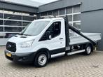 Ford Transit 310 2.2 TDCI Openlaadbak Pick-up Hiab 013T laad, Auto's, Voorwielaandrijving, Euro 5, Gebruikt, Zwart