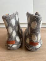 Puur Nepal wollen slofjes met stippen, Ophalen, Nieuw, Grijs, Pantoffels of Sloffen